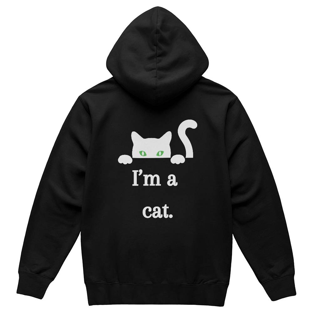 I am a cat Hoodie - White Cat