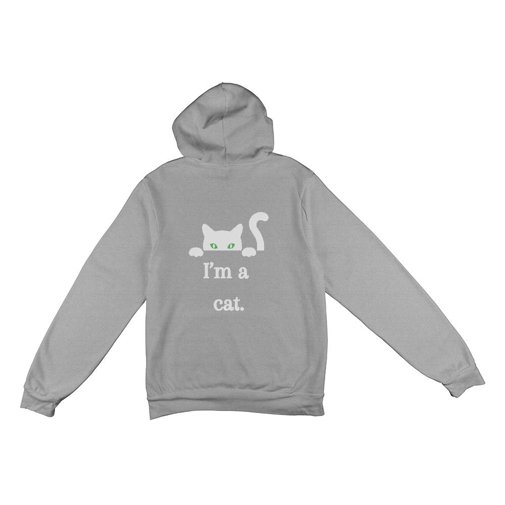 I am a cat Hoodie - White Cat