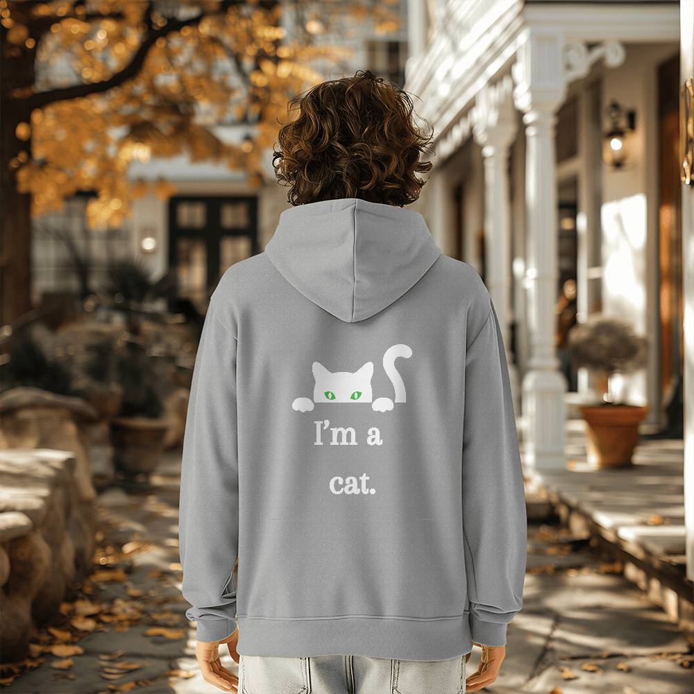 I am a cat Hoodie - White Cat