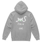 I am a cat Hoodie - White Cat