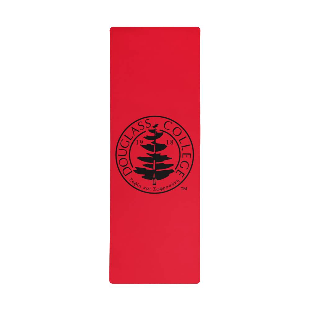 Douglass College Seal Logo Red Yoga/Pilates Mat