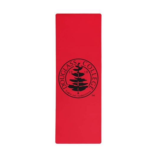 Douglass College Seal Logo Red Yoga/Pilates Mat