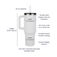 Douglass College Fir Tree Logo 40 oz  Tumbler