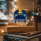 Personalized Football Helmet Acrylic Night Light Plaque