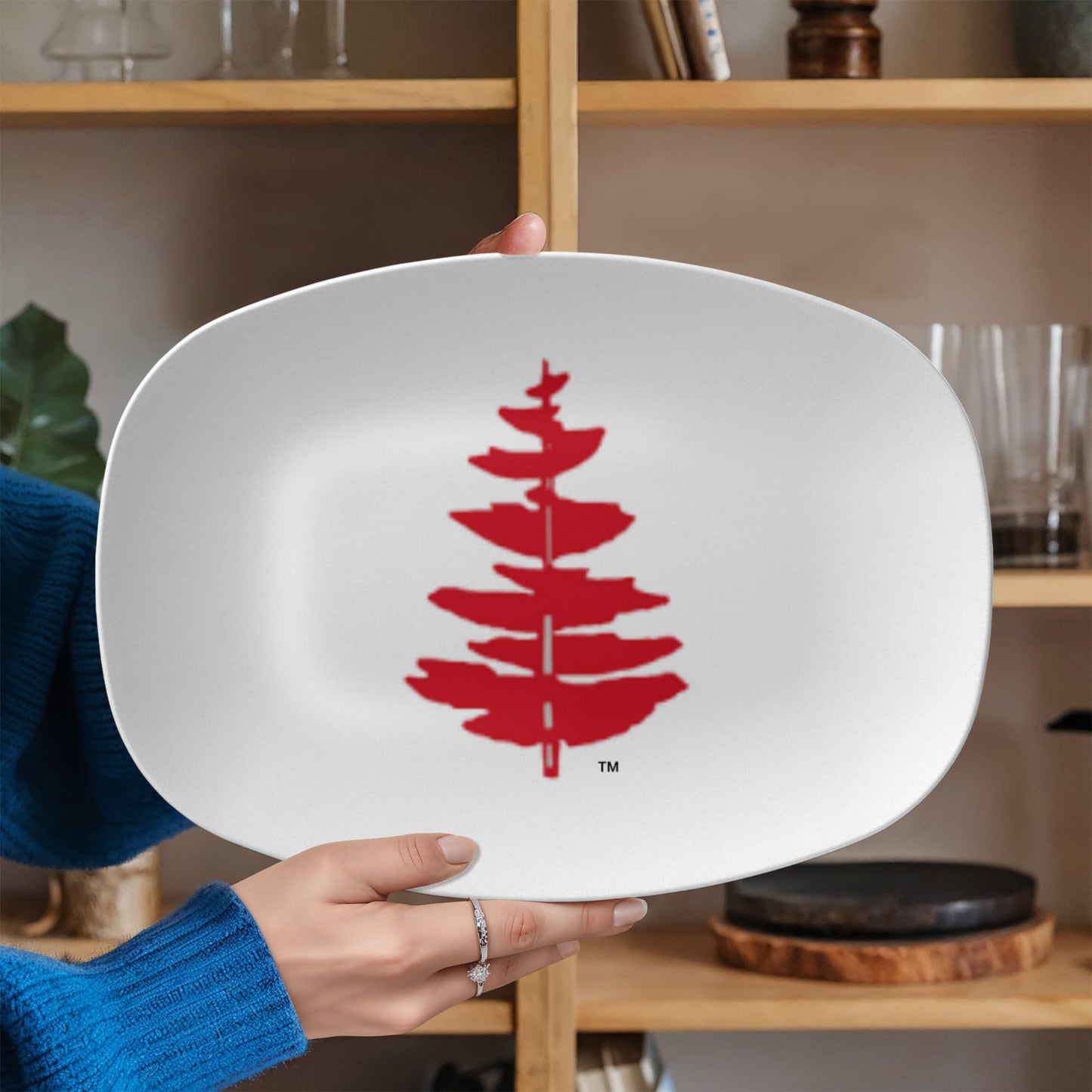 Douglass College Fir Tree Serving Platter