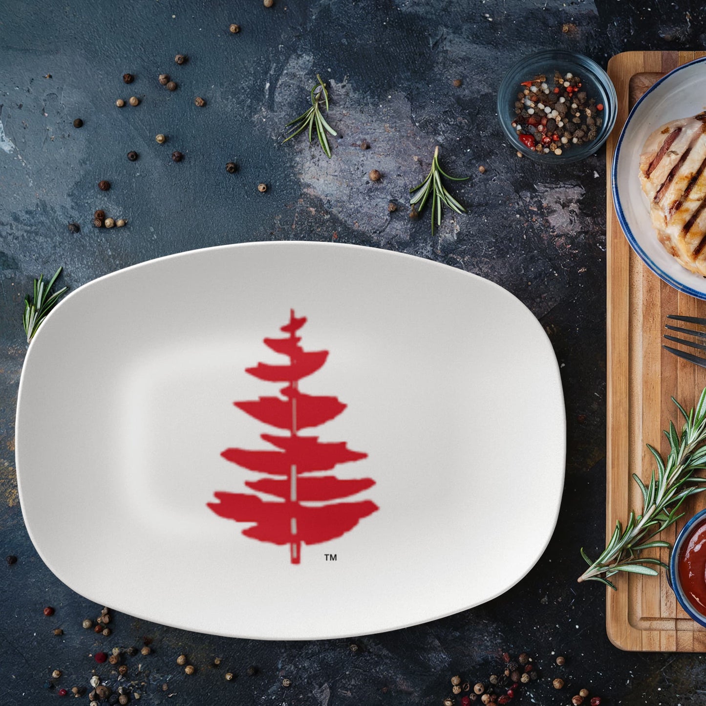 Douglass College Fir Tree Serving Platter