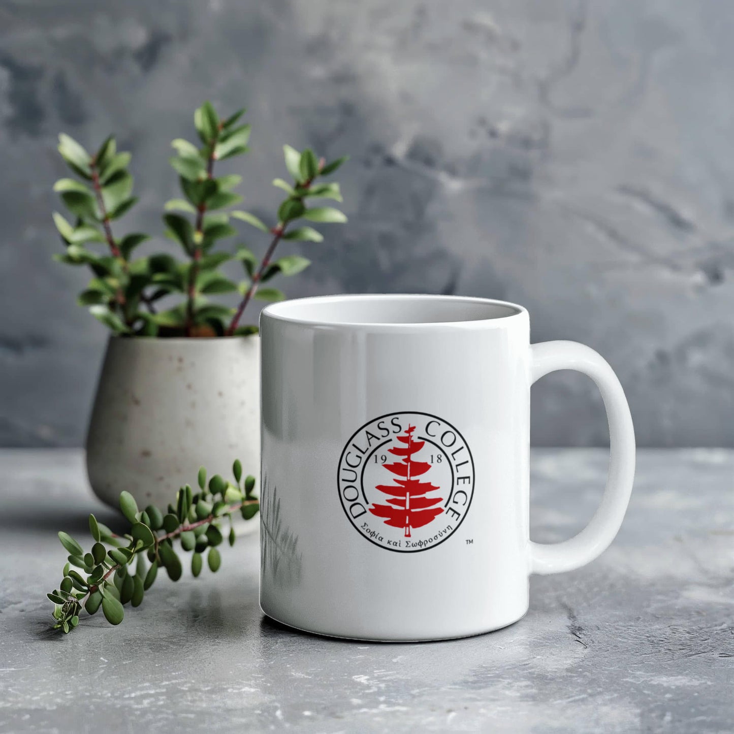 Douglass Collge Seal 11 oz White Mug