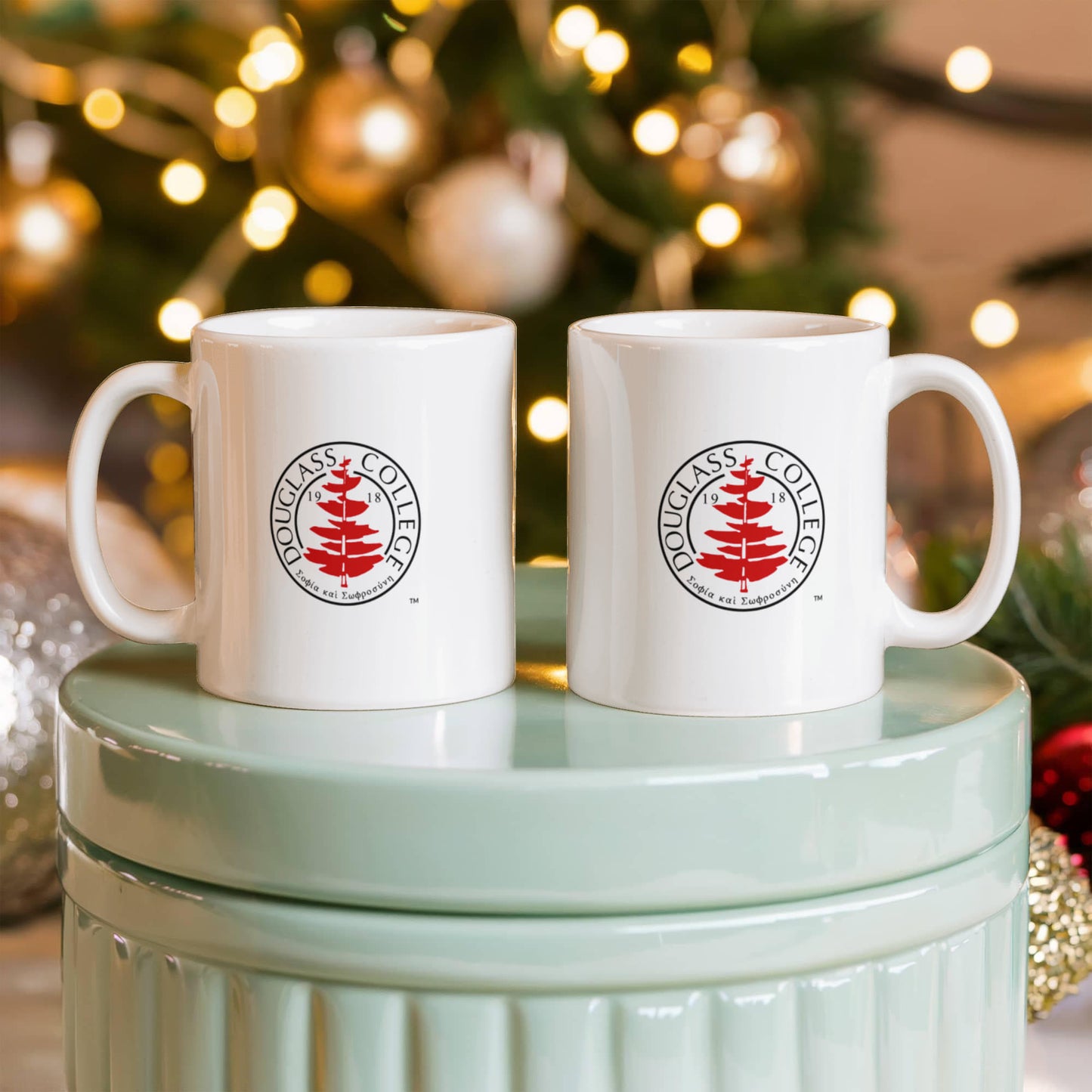 Douglass Collge Seal 11 oz White Mug