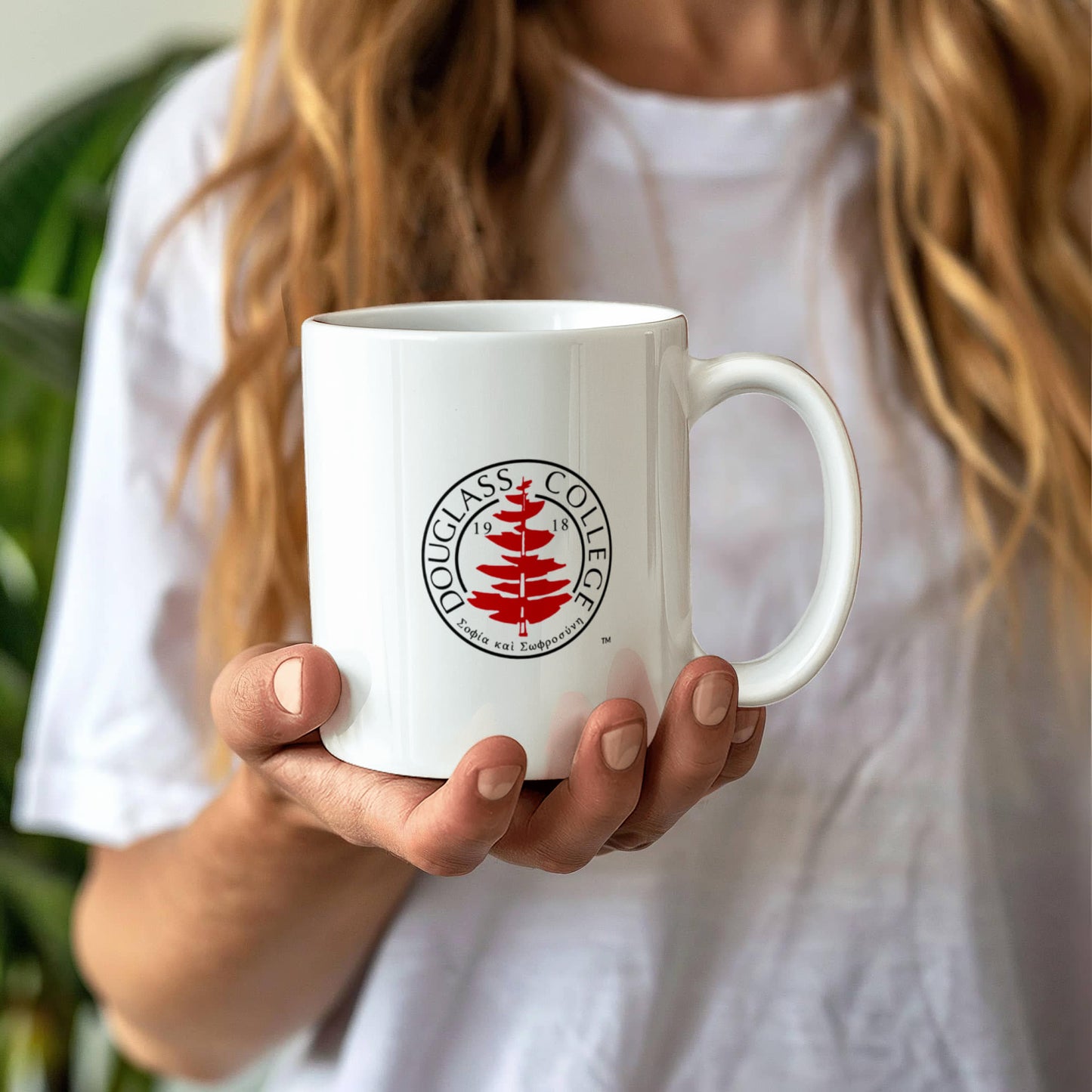 Douglass Collge Seal 11 oz White Mug