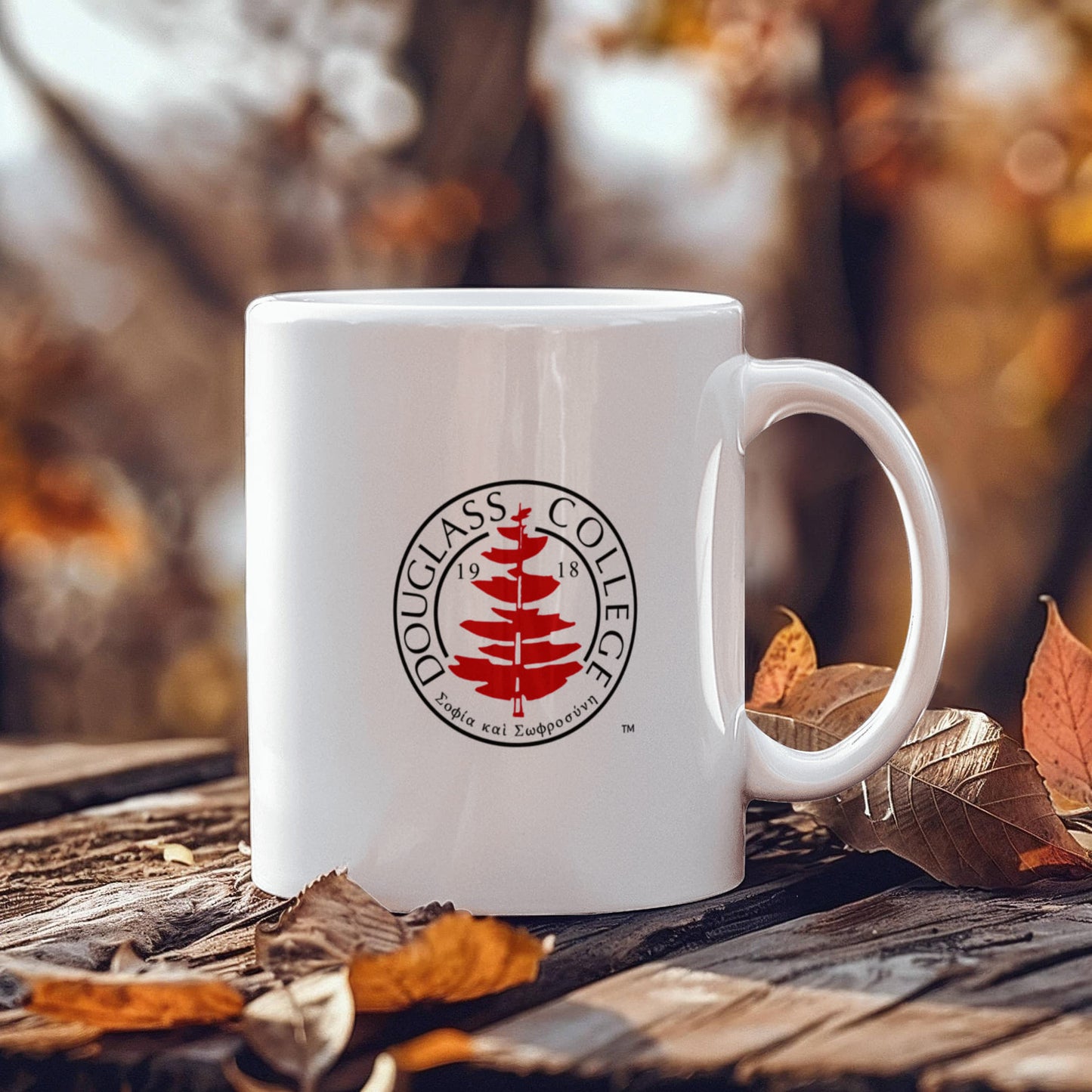 Douglass Collge Seal 11 oz White Mug