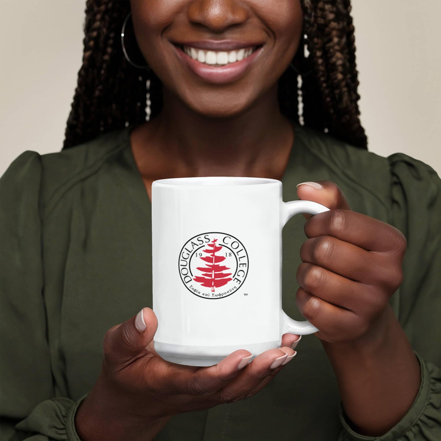 Douglass Collge Seal 11 oz White Mug