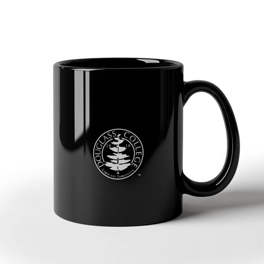 Douglass Collge Seal 11 oz Black Mug