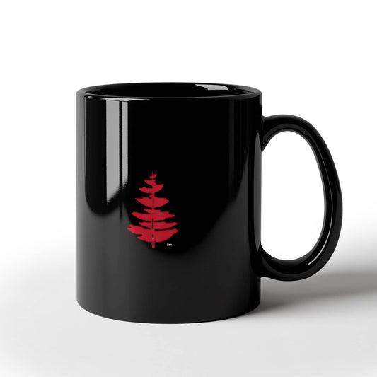 Douglass Collge Fir Tree  11 oz Black Mug