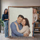 Your Photo Upload Heirloom Woven Blanket Throw (50X60)