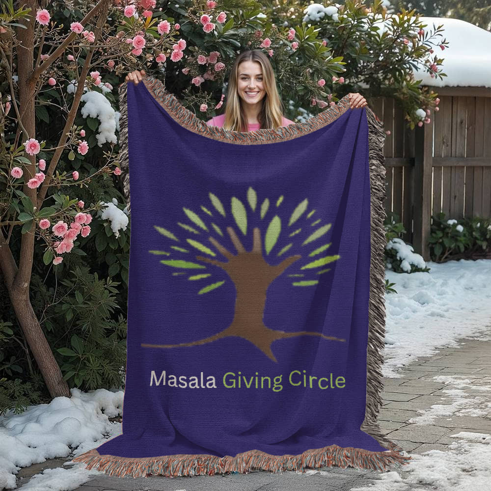 Masala Giving Circle Heirloom Woven Blanket Throw Sample