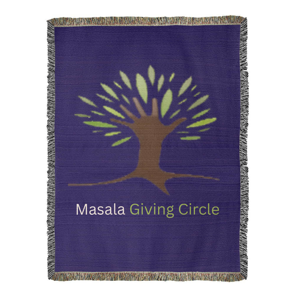 Masala Giving Circle Heirloom Woven Blanket Throw Sample