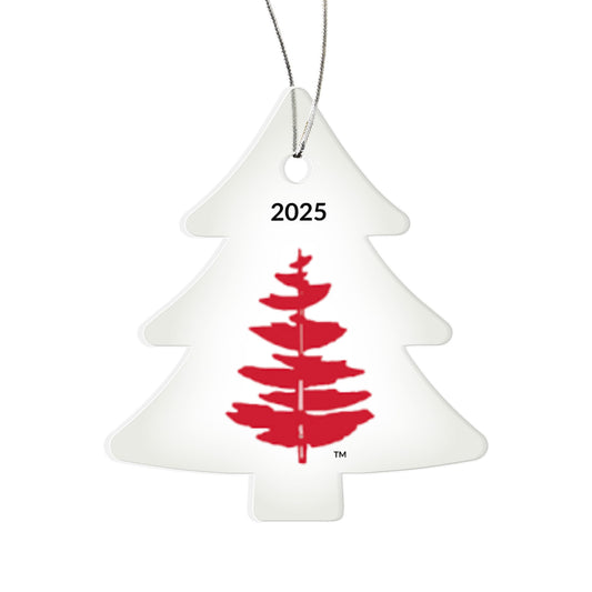 Douglass College Red Pine Tree Ornament - 2025
