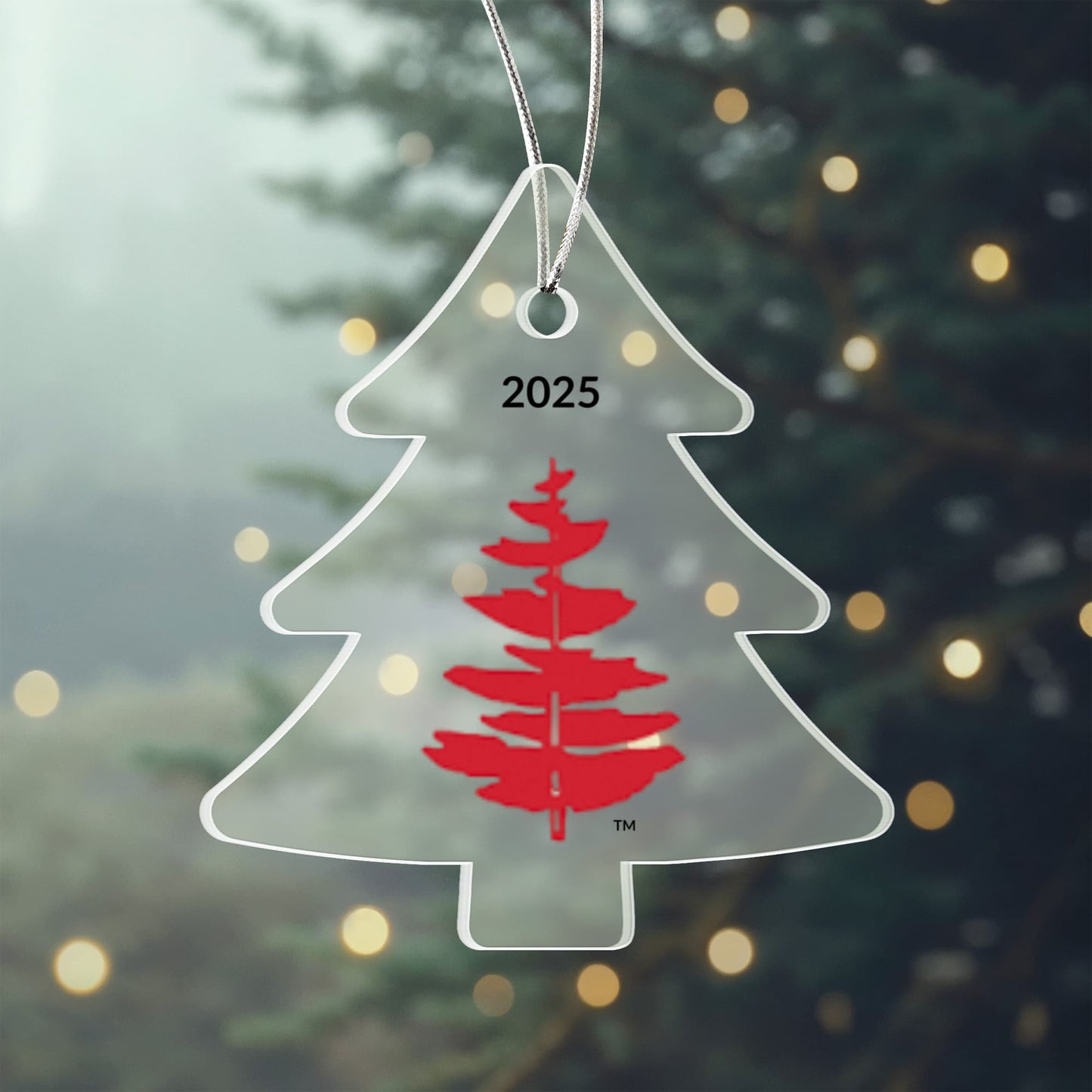 Douglass College Red Pine Tree Ornament - 2025