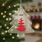 Douglass College Red Pine Tree Ornament - 2025