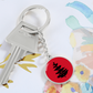 Douglass College Red Pine Tree Logo Graphic Keychain