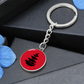 Douglass College Red Pine Tree Logo Graphic Keychain