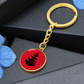 Douglass College Red Pine Tree Logo Graphic Keychain