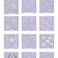 Aqua - February - Iris Heirloom Birth Month Flower Woven Blanket