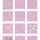 Aqua - April - Sweet Pea Heirloom Birth Month Flower Woven Blanket