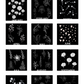 Black - November - Chrysanthemum Heirloom Birth Month Flower Woven Blanket