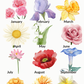 5 Personalized Birth Month Flower Weekender Tote Bag