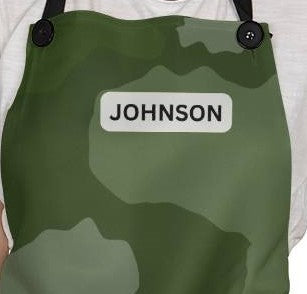 Personalized Military Camouflage Apron - Green