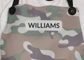 Personalized Military Camouflage Apron - Sand