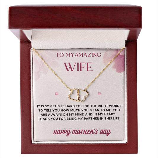 Everlasting Love Gold Necklace for Mother's Day