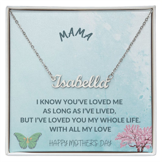 Custom Name Necklace for Mother's Day