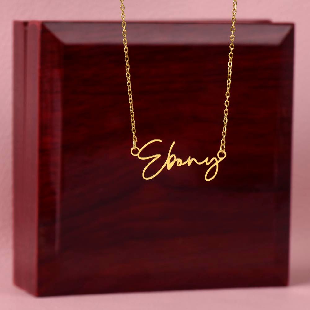 Signature Name Necklace for Daughter-in-Law for Mother's Day