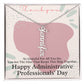 Vertical Name Necklace for Administrative Professionals' Day