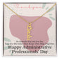 Vertical Name Necklace for Administrative Professionals' Day