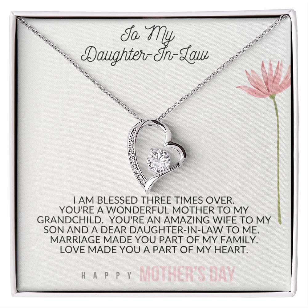 Forever Love Heart Necklace for Mother's Day