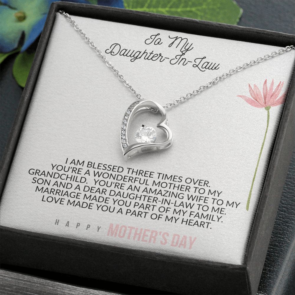 Forever Love Heart Necklace for Mother's Day