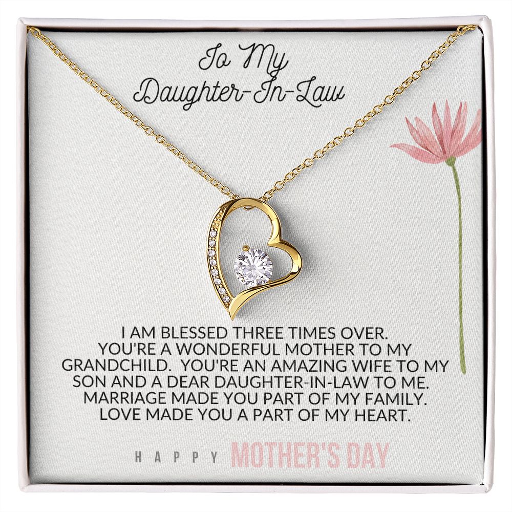 Forever Love Heart Necklace for Mother's Day