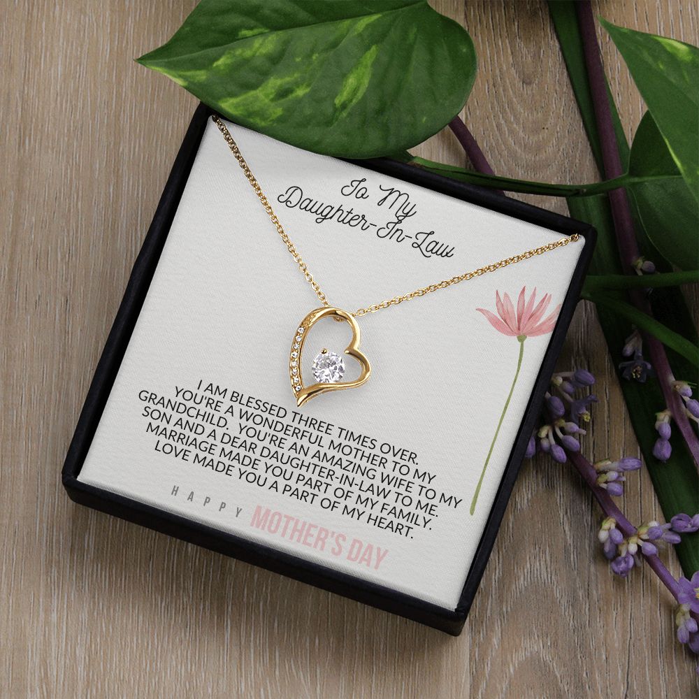 Forever Love Heart Necklace for Mother's Day